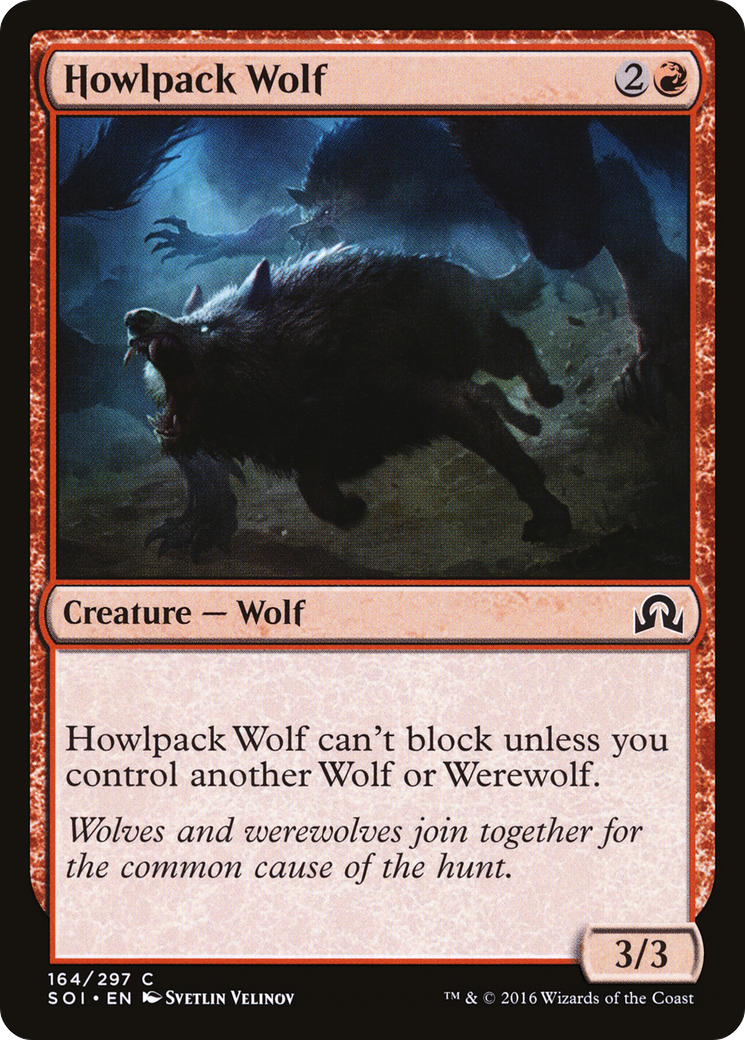 Howlpack Wolf (SOI-164) [Shadows over Innistrad]