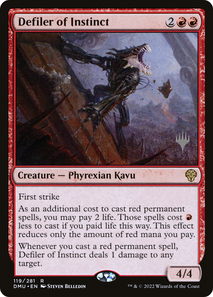 Defiler of Instinct (PPDMU-119) [Promo Pack: Dominaria United Promos]
