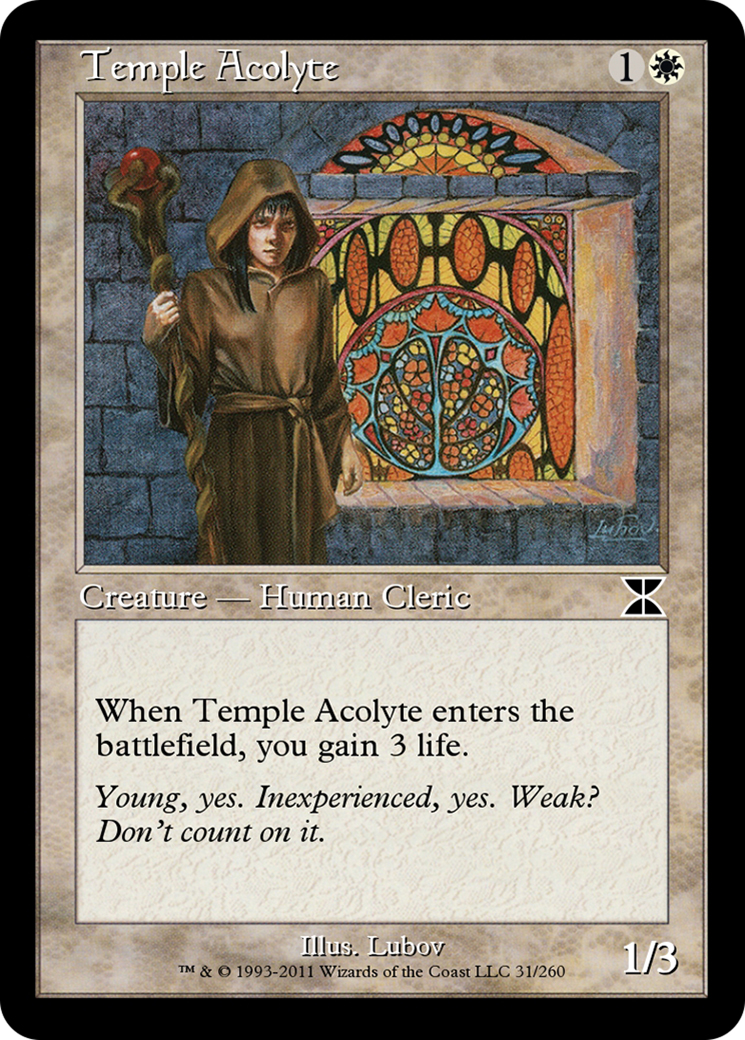 Temple Acolyte (ME4-031) [Masters Edition IV]