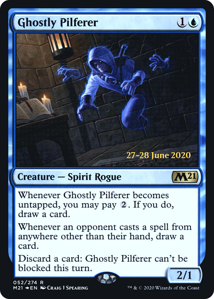 Ghostly Pilferer (PRE-52S) [Core Set 2021 Promos] Foil