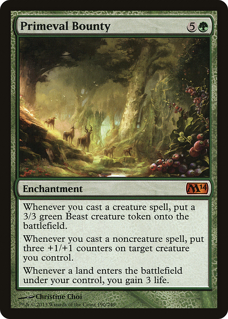 Primeval Bounty (M14-190) [Magic 2014]