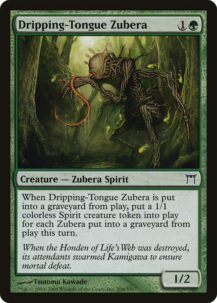 Dripping-Tongue Zubera (CHK-206) [Champions of Kamigawa] Foil