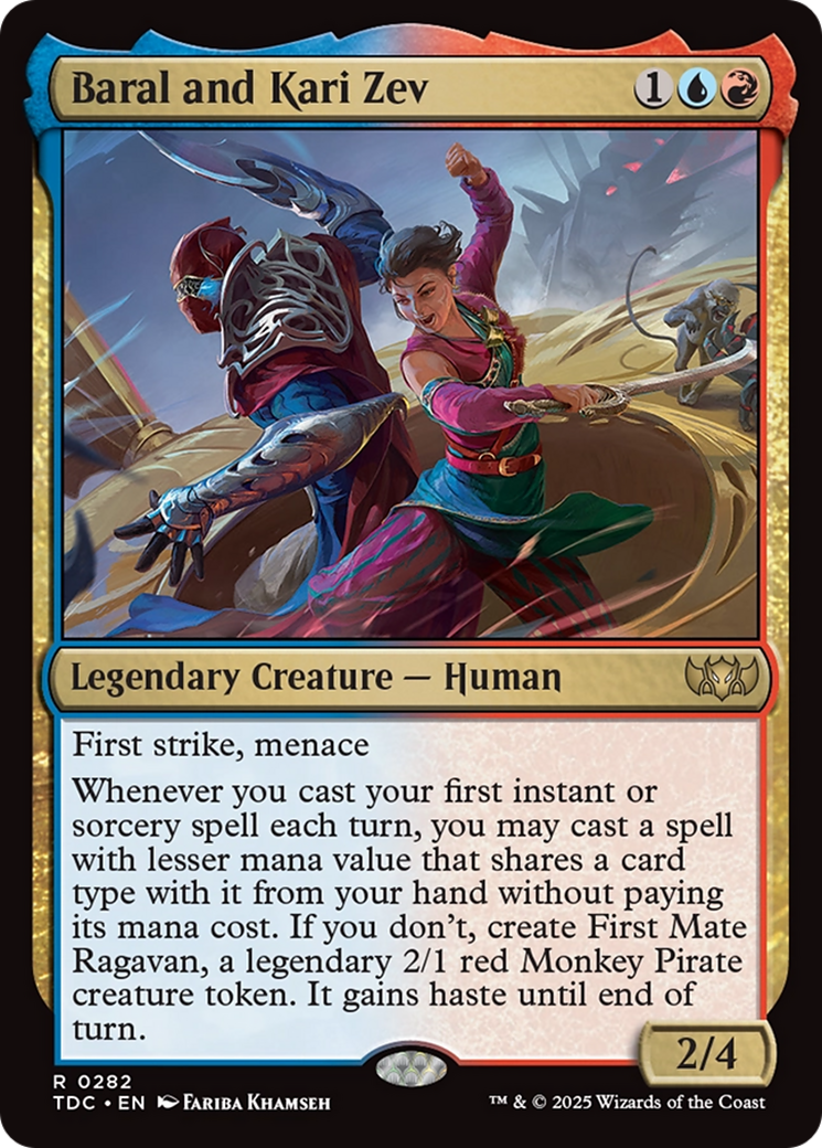 Baral and Kari Zev (TDC-282) [Commander: Tarkir: Dragonstorm]