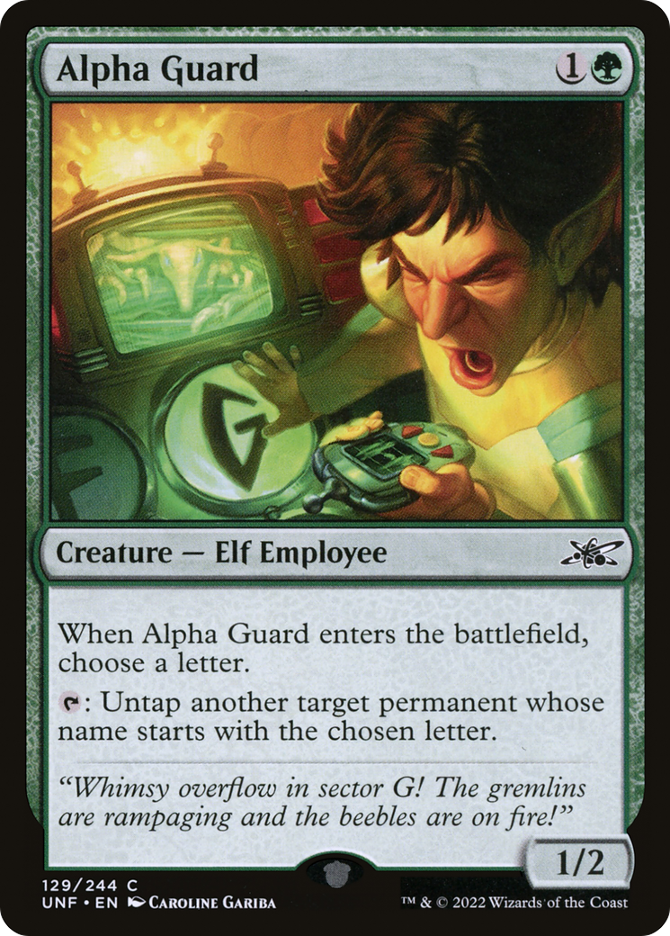 Alpha Guard (UNF-129) [Unfinity] Foil
