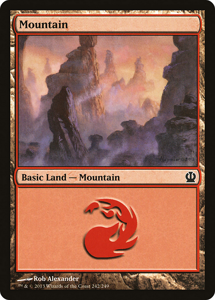 Mountain (THS-242) [Theros] Foil