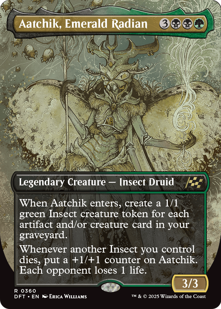 Aatchik, Emerald Radian (Borderless) (DFT-360) [Aetherdrift]