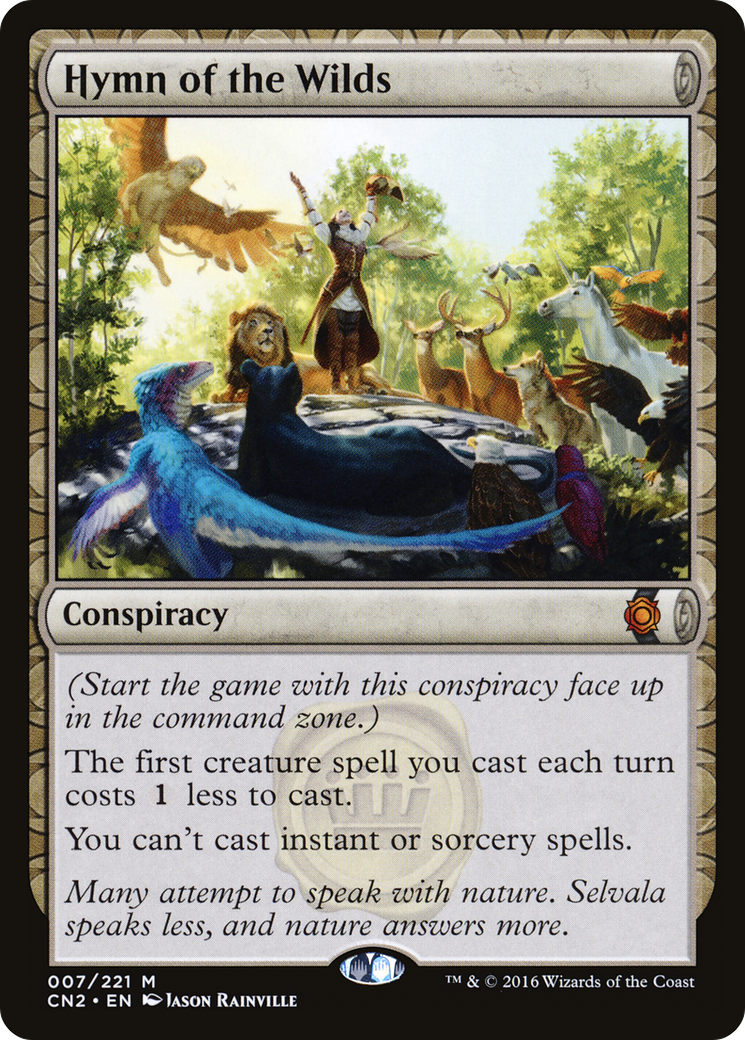 Hymn of the Wilds (CN2-007) [Conspiracy: Take the Crown] Foil