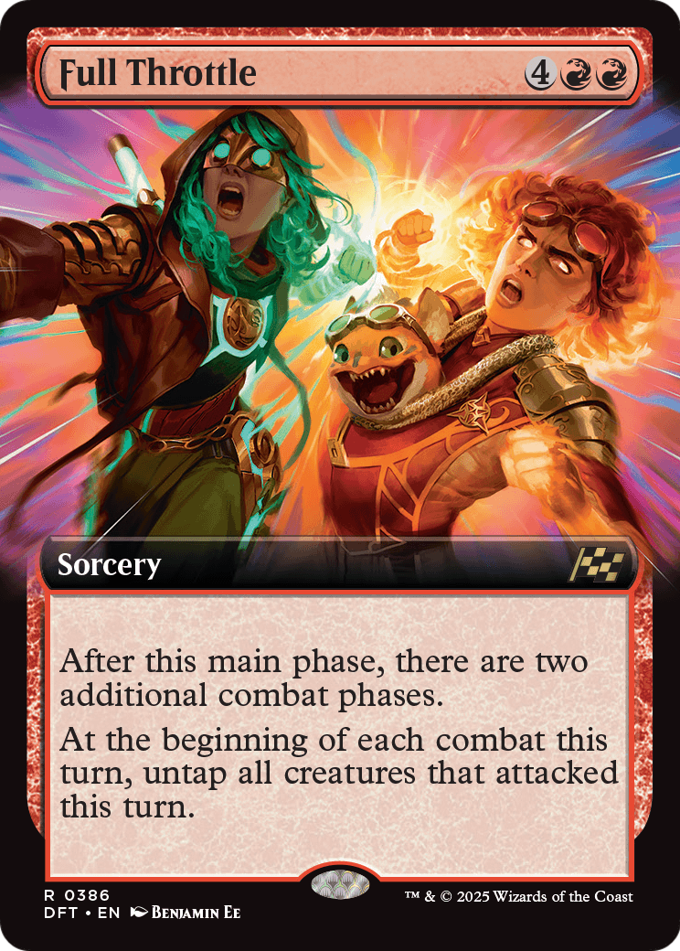 Full Throttle (Extended Art) (DFT-386) [Aetherdrift] Foil