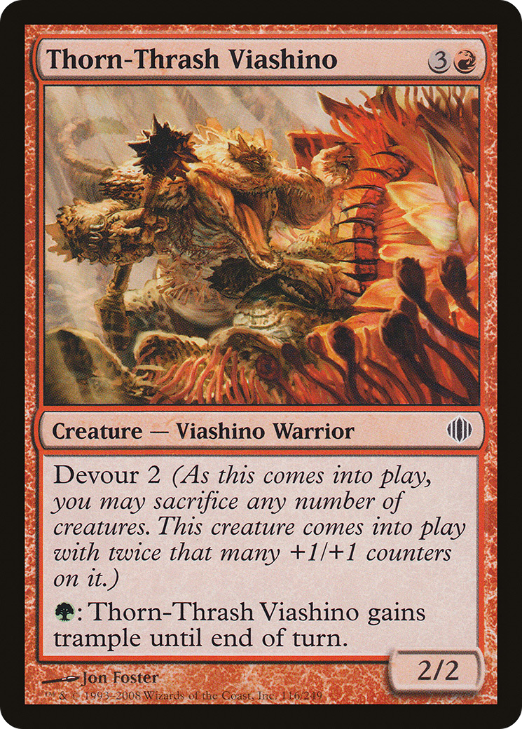 Thorn-Thrash Viashino (ALA-116) [Shards of Alara] Foil