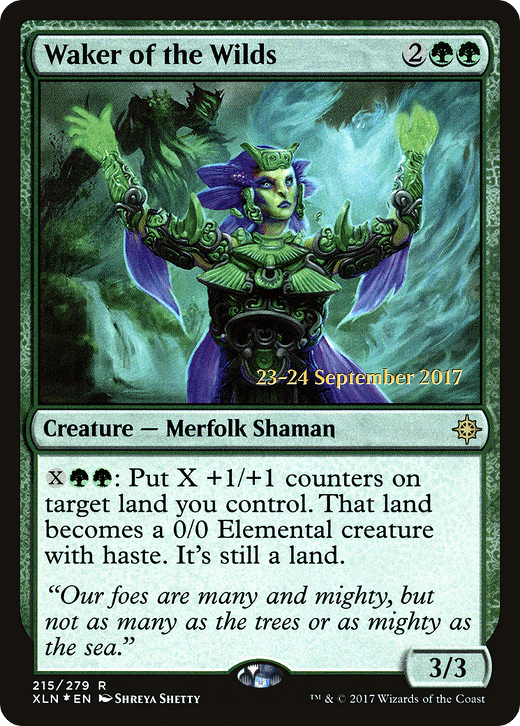 Waker of the Wilds (PRE-215S) [Ixalan Promos] Foil
