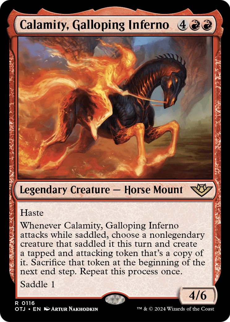 Calamity, Galloping Inferno (OTJ-116) [Outlaws of Thunder Junction] Foil