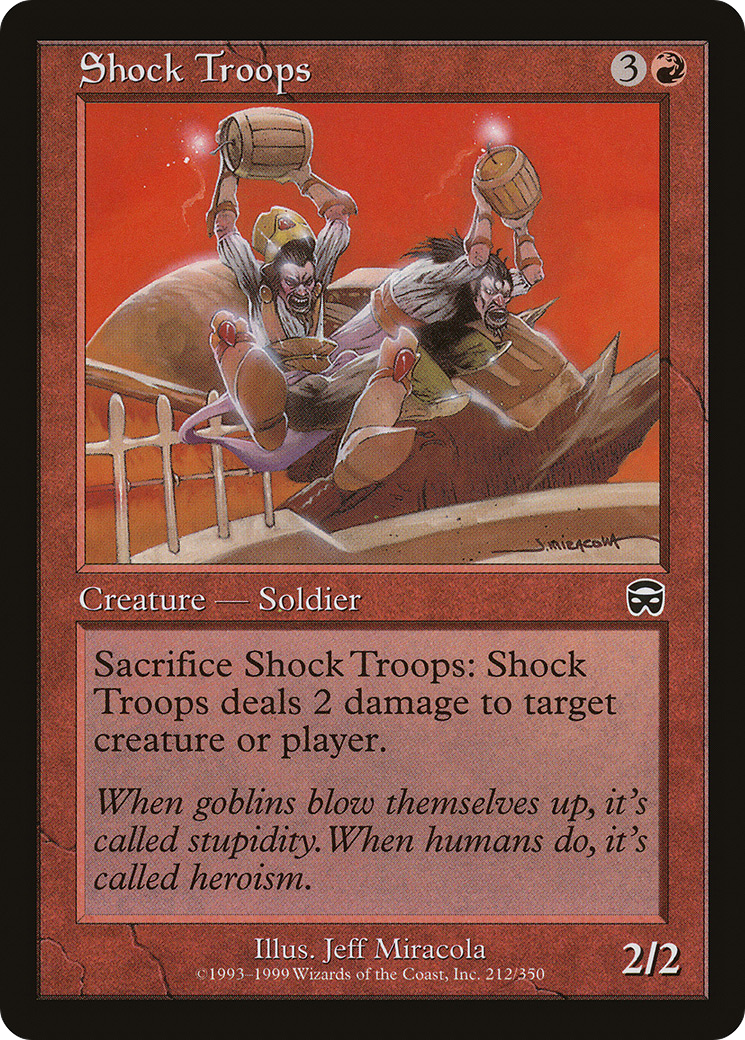 Shock Troops (MMQ-212) [Mercadian Masques] Foil