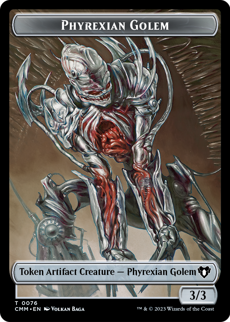 Phyrexian Golem (TCMM-076) [Commander Masters Tokens] Foil