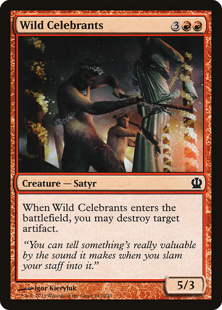 Wild Celebrants (THS-147) [Theros] Foil