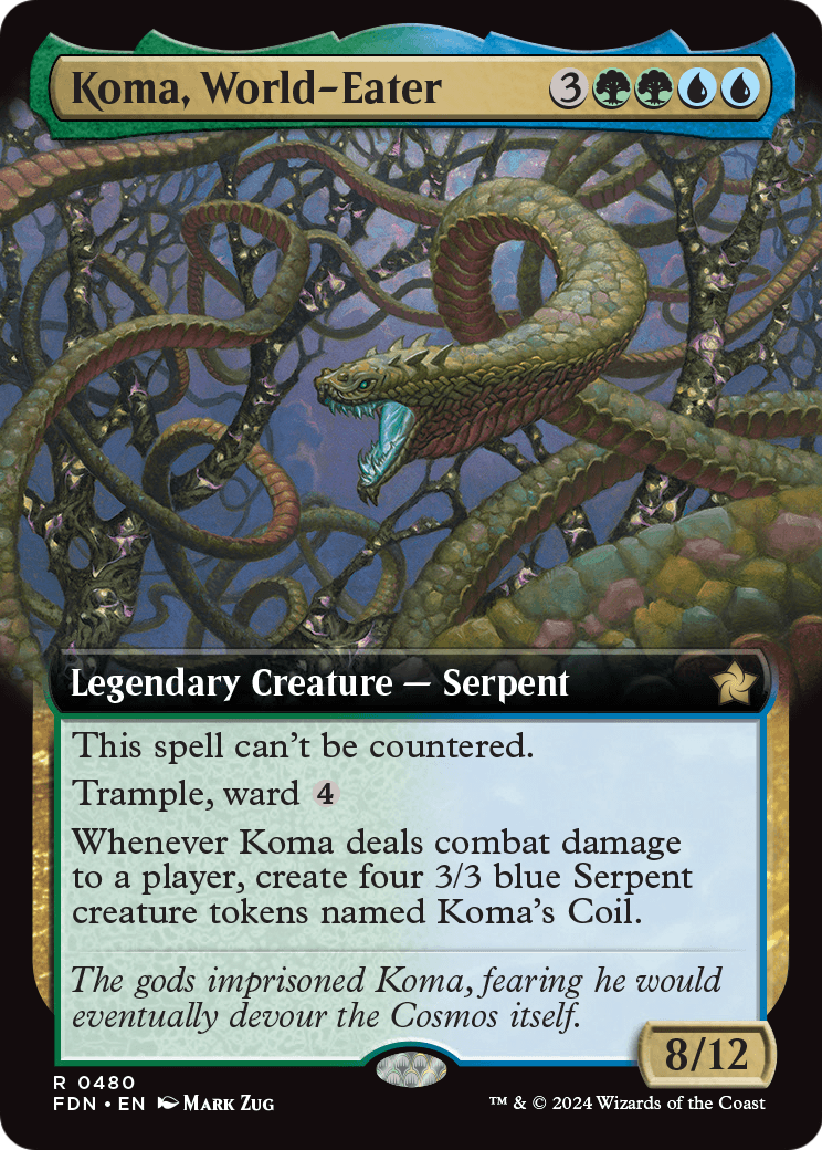 Koma, World-Eater (Extended Art) (FDN-480) [Foundations]
