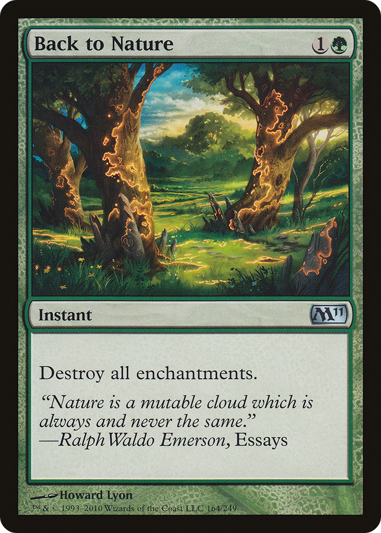 Back to Nature (M11-164) [Magic 2011] Foil