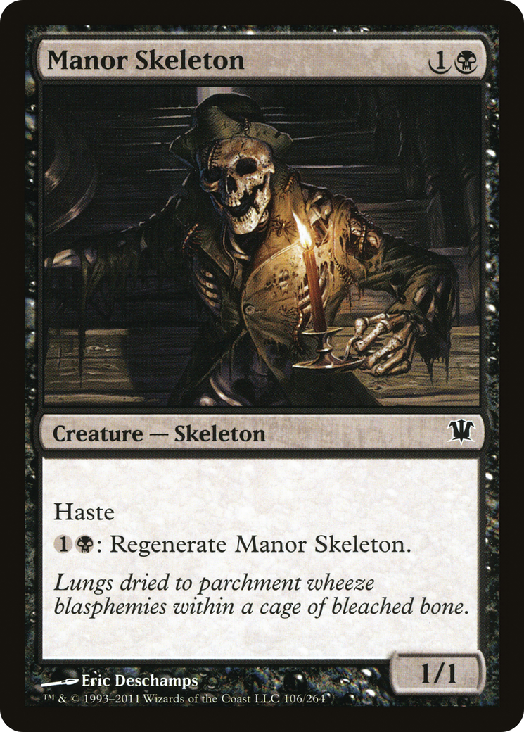 Manor Skeleton (ISD-106) [Innistrad] Foil
