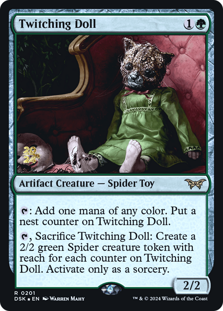 Twitching Doll (PRE-201) [Duskmourn: House of Horror Promos] Foil