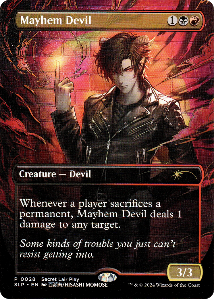 Mayhem Devil (SLP-028) (Borderless) [Secret Lair Showdown] Foil