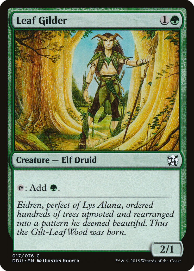 Leaf Gilder (DDU-017) [Duel Decks: Elves vs. Inventors]