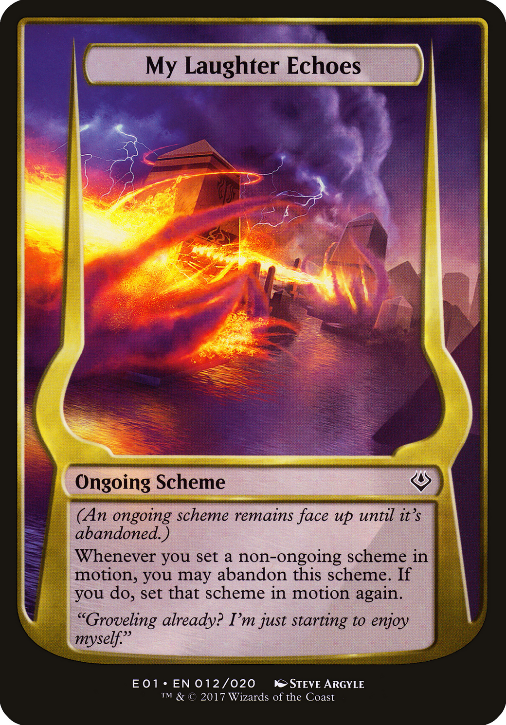 My Laughter Echoes (Archenemy: Nicol Bolas) (OVER-012) [Archenemy: Nicol Bolas Schemes]