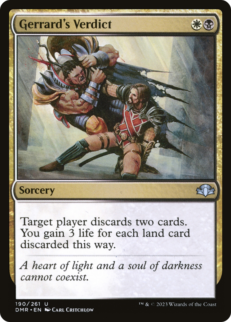 Gerrard's Verdict (DMR-190) [Dominaria Remastered]