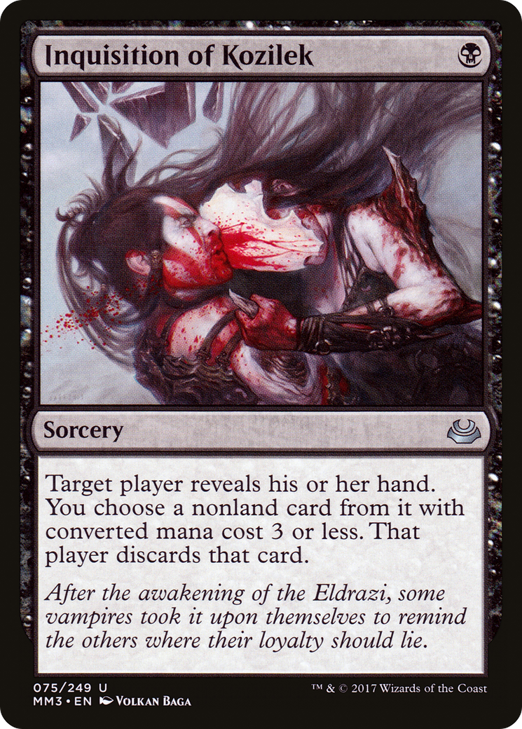 Inquisition of Kozilek (MM3-075) [Modern Masters 2017] Foil