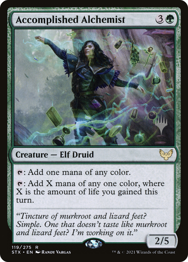 Accomplished Alchemist (PPSTX-119P) [Promo Pack: Strixhaven: School of Mages Promos] Foil