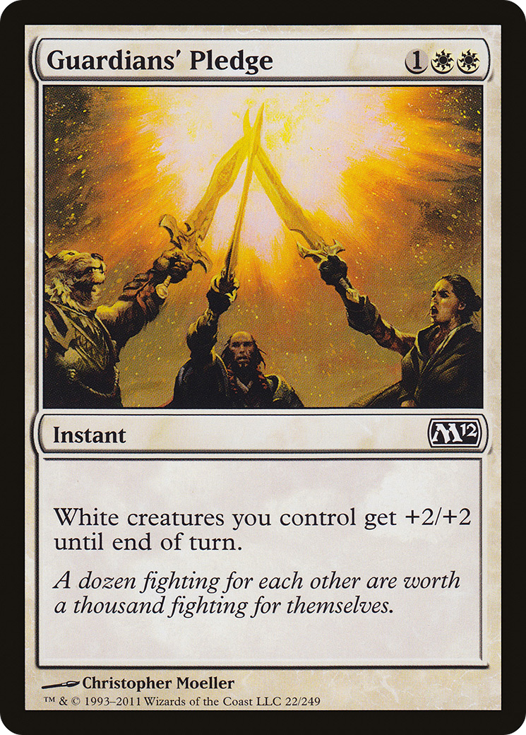 Guardians' Pledge (M12-022) [Magic 2012] Foil