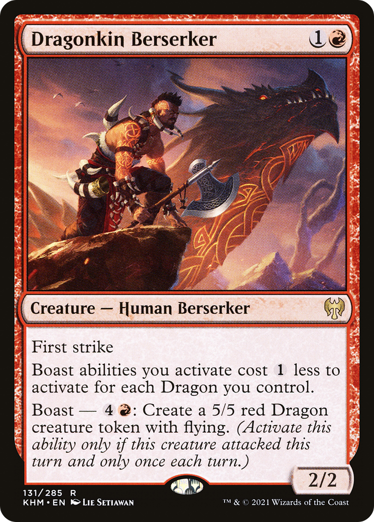 Dragonkin Berserker (KHM-131) [Kaldheim] Foil