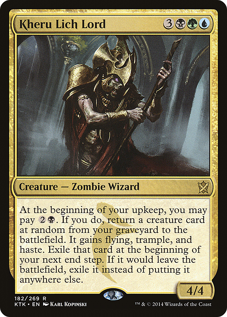 Kheru Lich Lord (KTK-182) [Khans of Tarkir] Foil