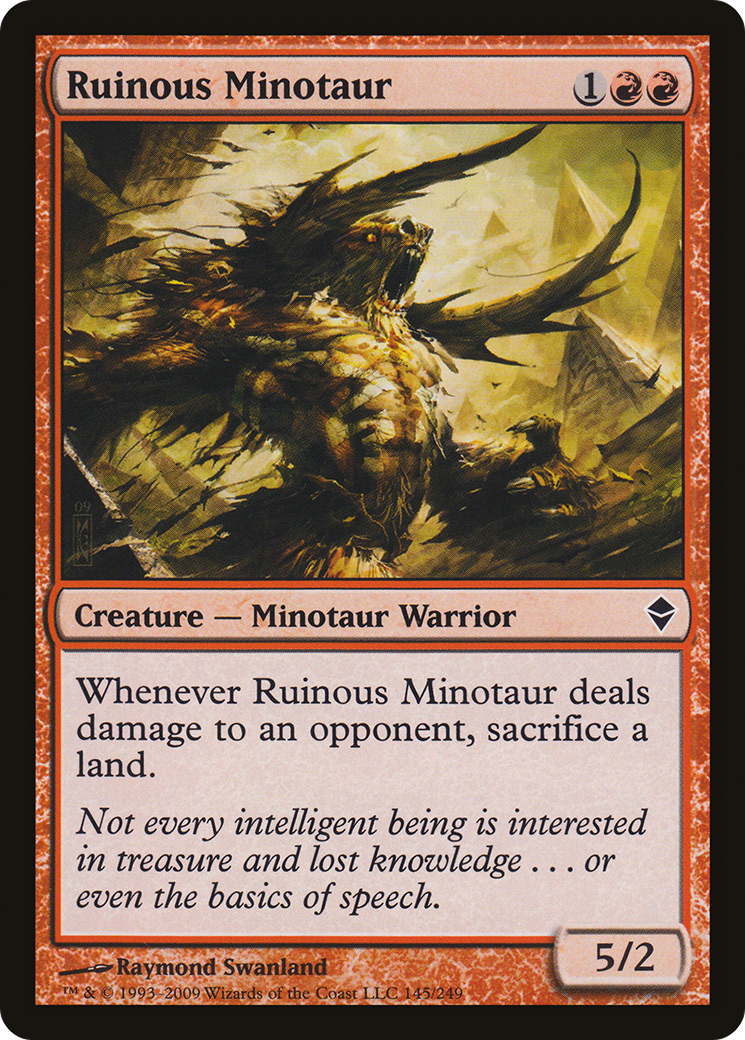 Ruinous Minotaur (ZEN-145) [Zendikar] Foil