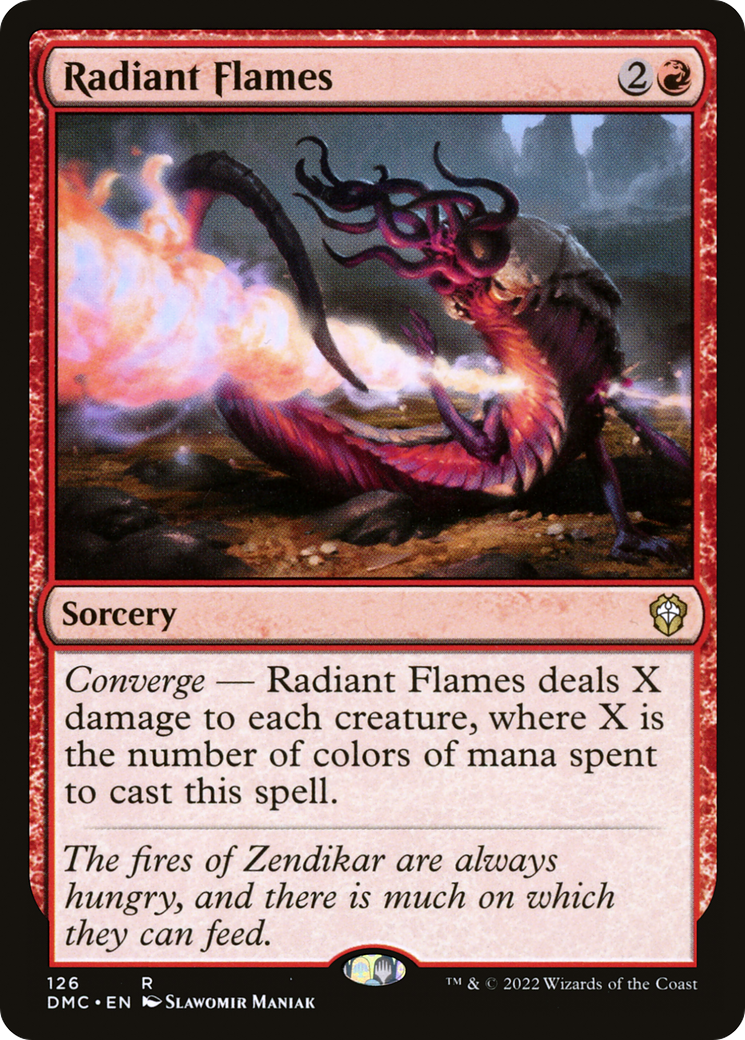 Radiant Flames (DMC-126) [Dominaria United Commander]