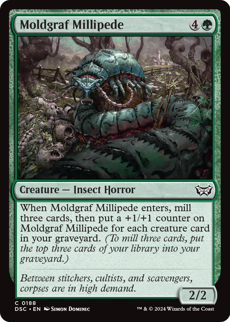 Moldgraf Millipede (DSC-188) [Duskmourn: House of Horror Commander]