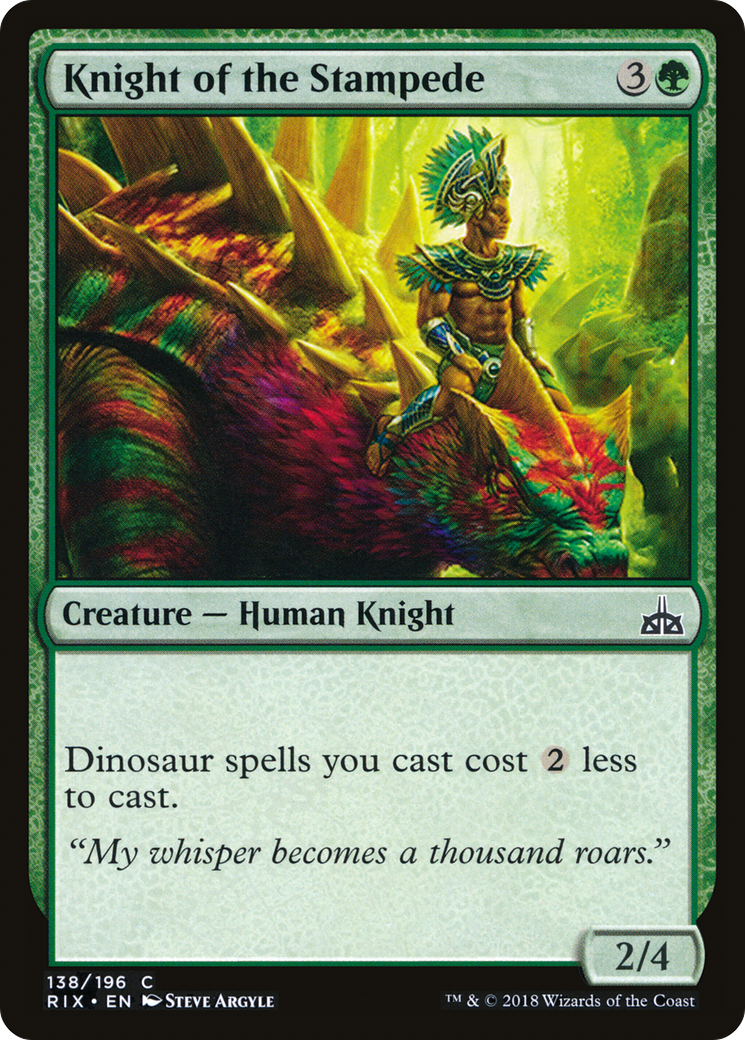 Knight of the Stampede (RIX-138) [Rivals of Ixalan]