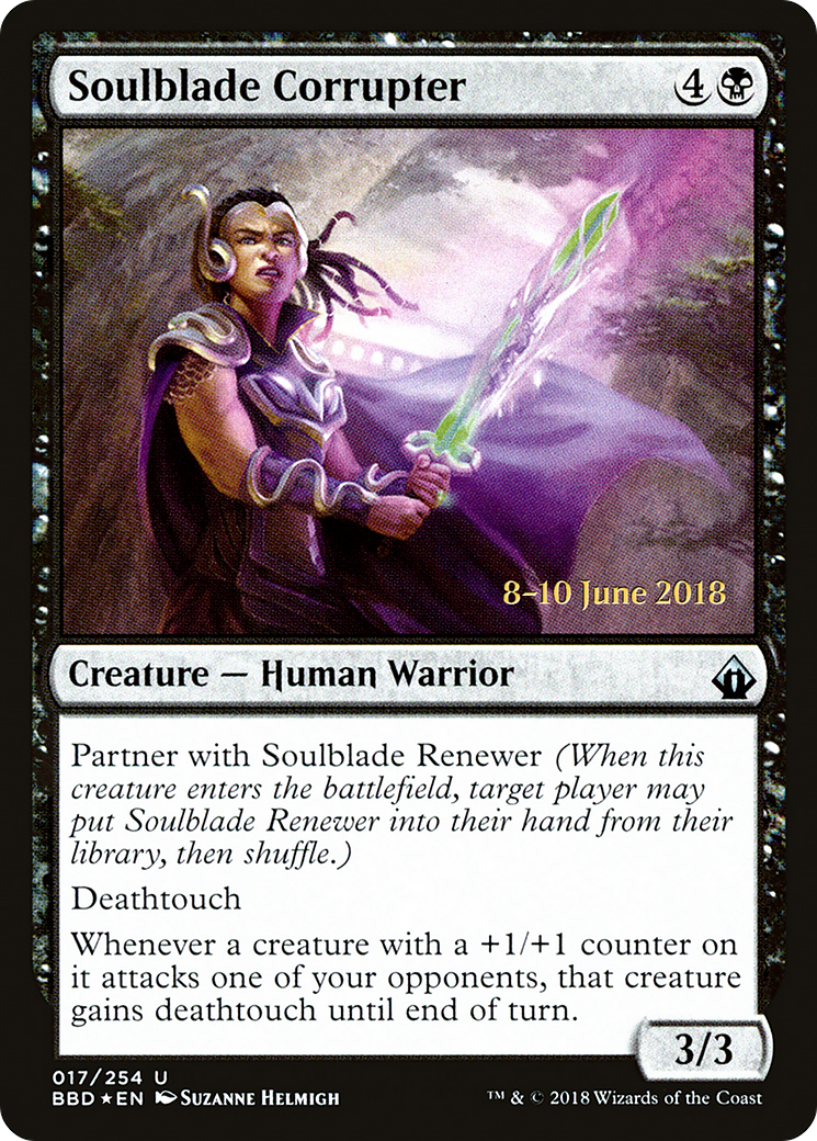 Soulblade Corrupter (LARP-017) [Battlebond Promos] Foil