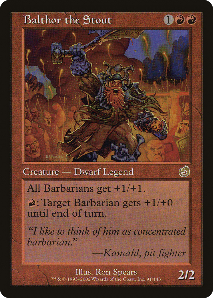 Balthor the Stout (TOR-091) [Torment] Foil