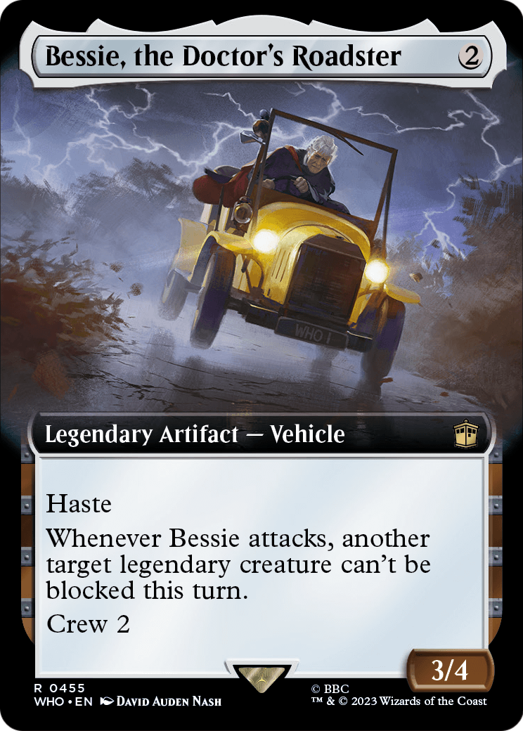 Bessie, the Doctor's Roadster (Extended Art) (WHO-455) [Doctor Who]