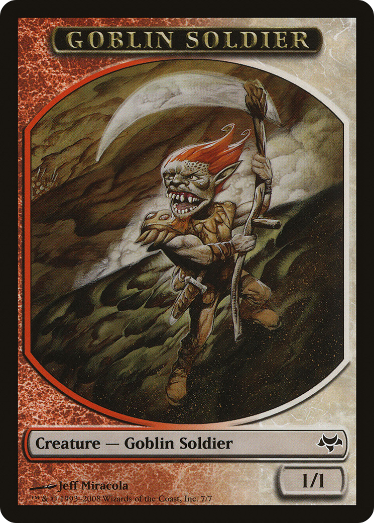 Goblin Soldier Token (EVE-007) [Eventide Tokens]