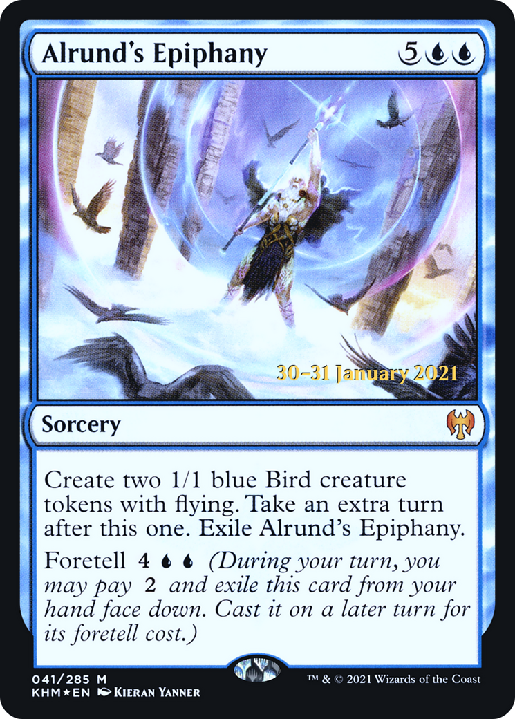 Alrund's Epiphany (PRE-41S) [Kaldheim Promos] Foil