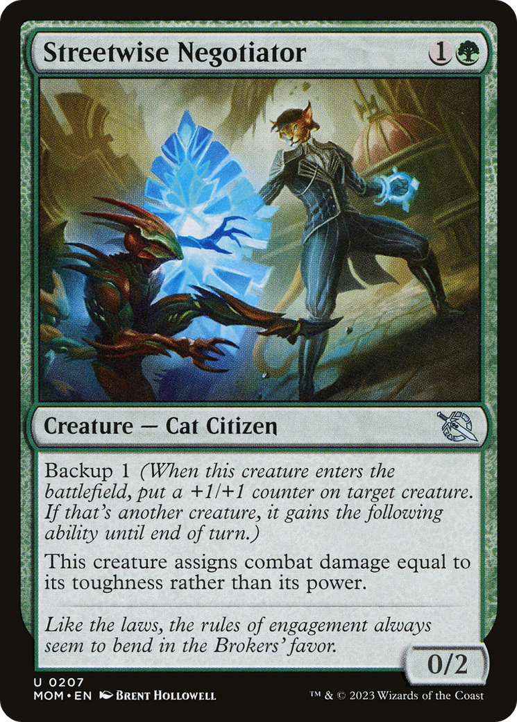 Streetwise Negotiator (MOM-207) [March of the Machine] Foil
