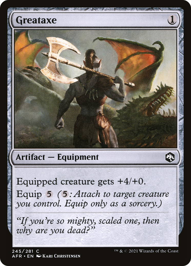 Greataxe (AFR-245) [Adventures in the Forgotten Realms] Foil