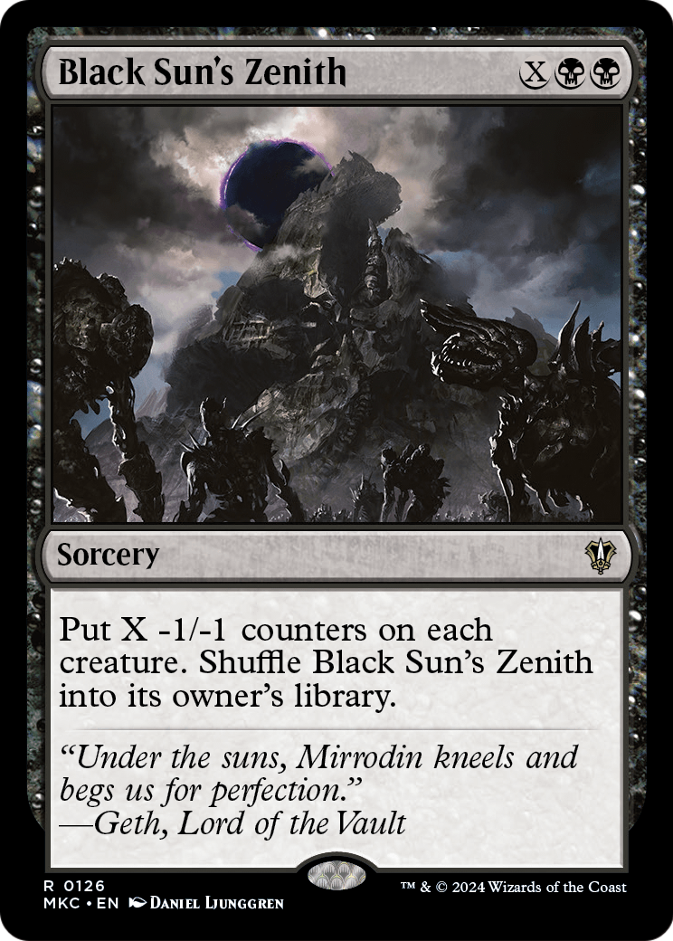 Black Sun's Zenith (MKC-126) [Murders at Karlov Manor Commander]