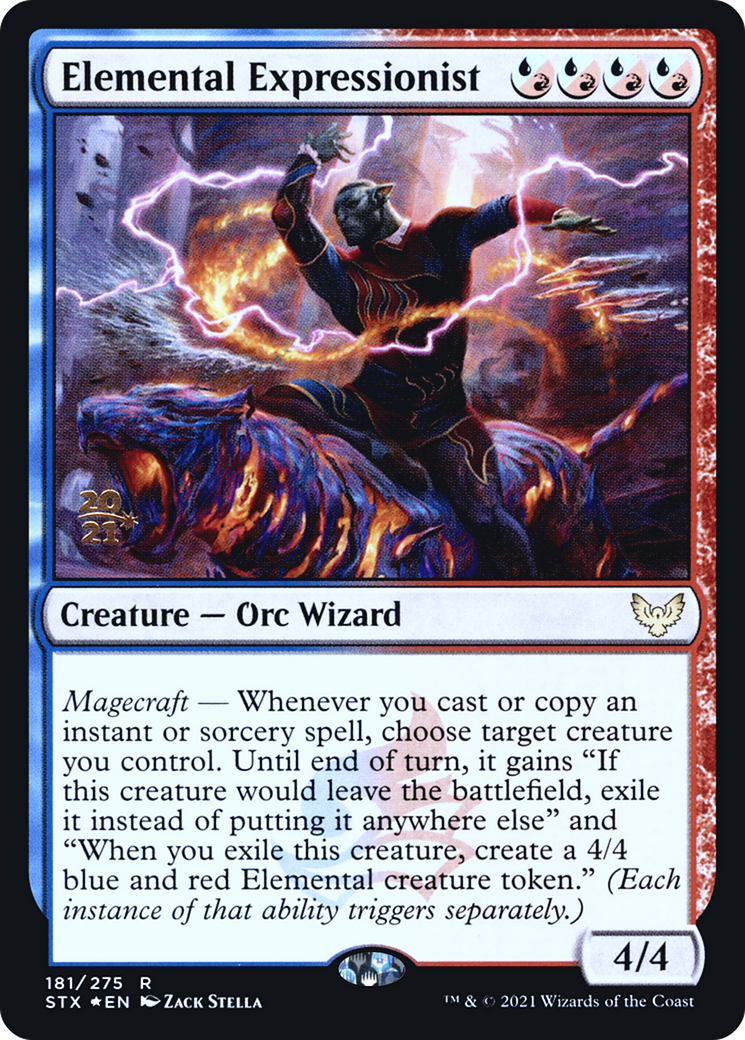 Elemental Expressionist (PRE-181S) [Strixhaven: School of Mages Promos] Foil