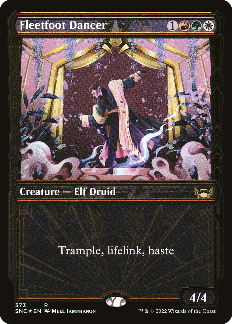Fleetfoot Dancer (Gilded Foil) (SNC-373) (Showcase) [Streets of New Capenna] Foil