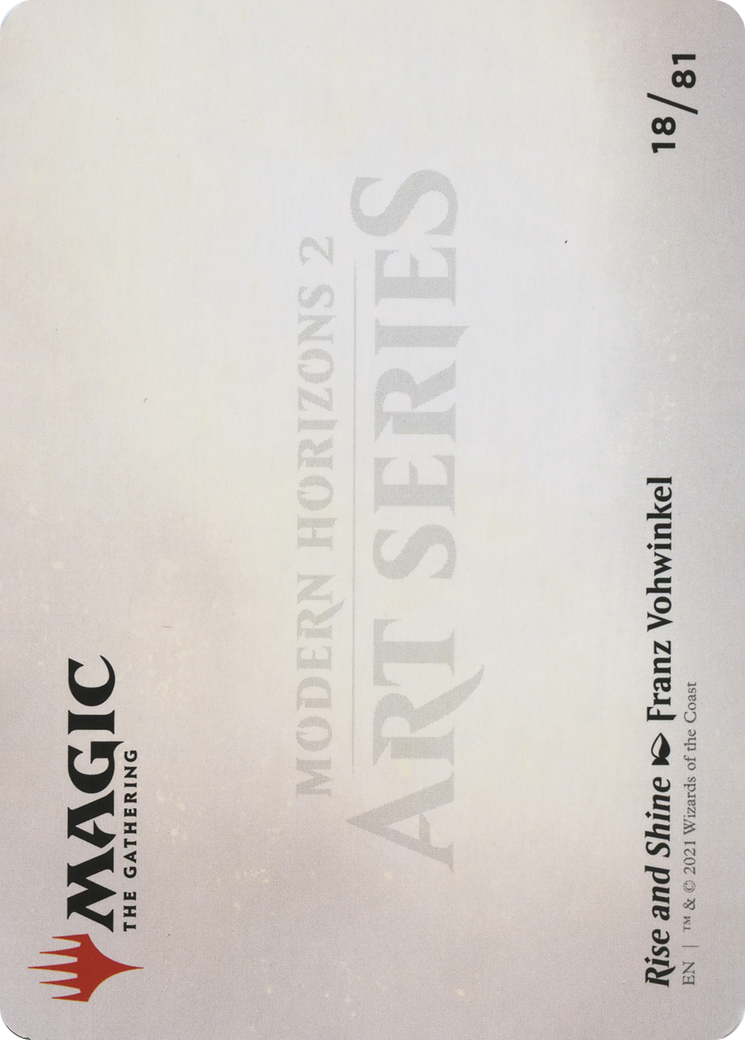 Rise and Shine // Rise and Shine (AMH2-018) (Borderless) [Modern Horizons 2 Art Series]