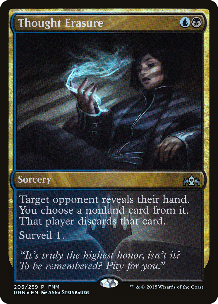 Thought Erasure (FNM-206) [Guilds of Ravnica Promos] Foil