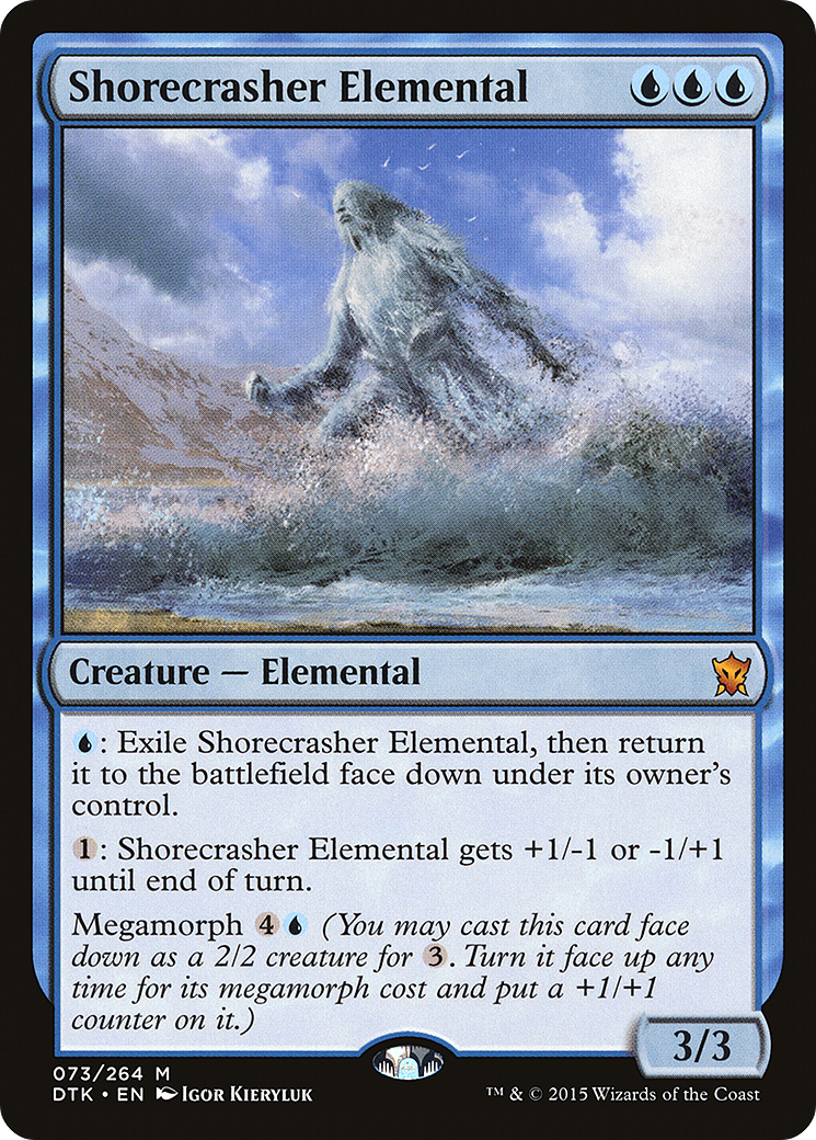Shorecrasher Elemental (DTK-073) [Dragons of Tarkir] Foil