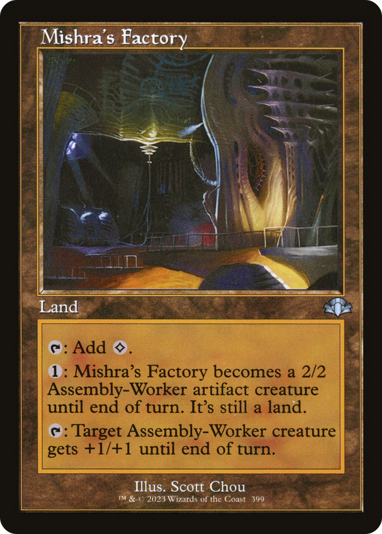 Mishra's Factory (Retro Frame) (DMR-399) [Dominaria Remastered] Foil