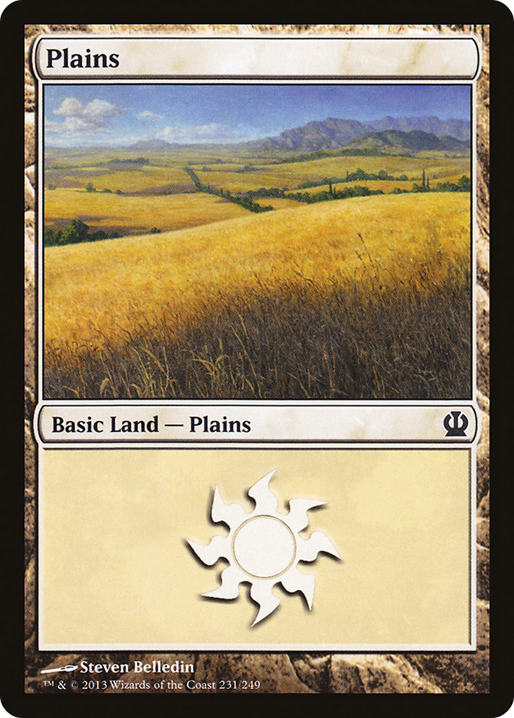 Plains (THS-231) [Theros] Foil